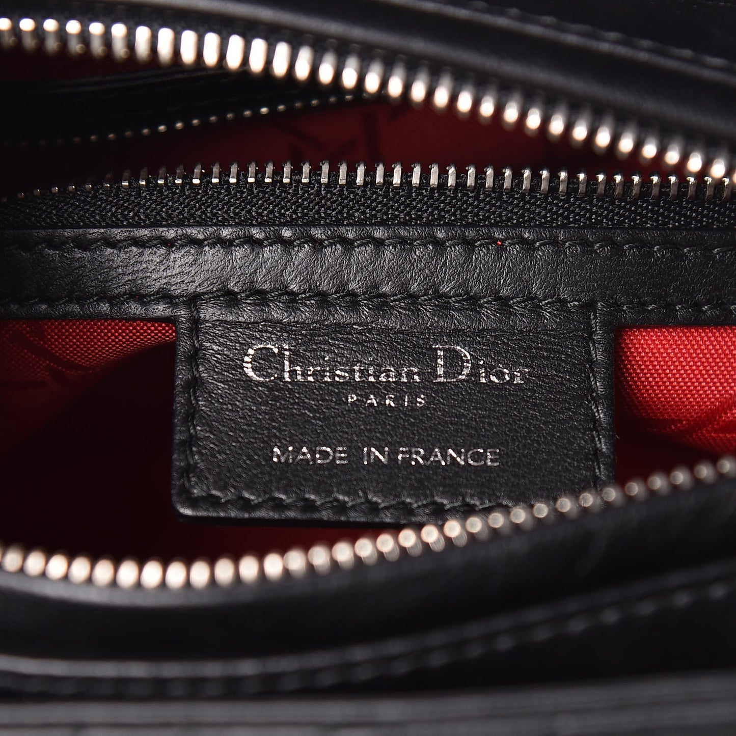 Lambskin Cannage Medium Lady Dior Black