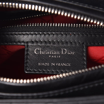 Christian Dior Lambskin Cannage Medium Lady Dior Black 8 of 13