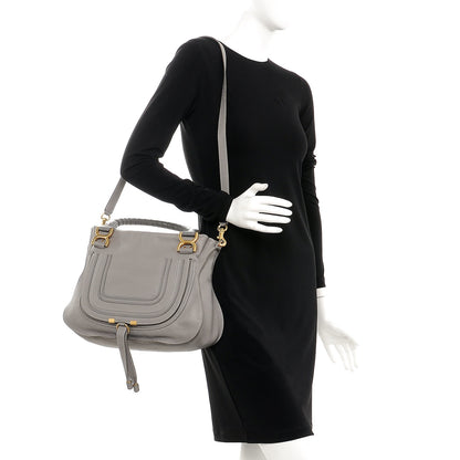 Chloe Calfskin Medium Marcie Satchel Cashmere Grey 2 of 13