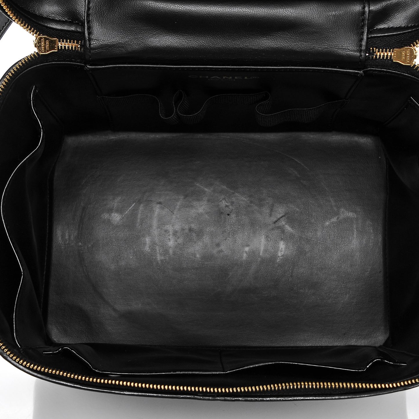 Patent Vanity Cosmetic Case Black
