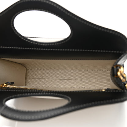Burberry Canvas Smooth Calfskin Two Tone Mini Pocket Bag Black 4 of 8