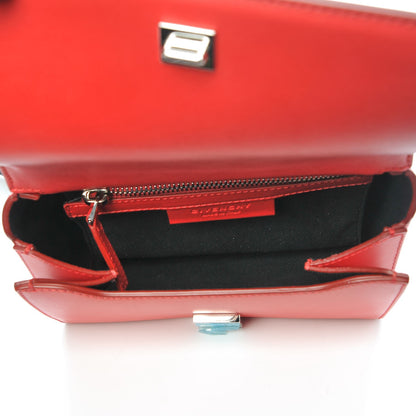 Givenchy Calfskin Mini Pandora Box Logo Strap Crossbody Bag Red 5 of 7