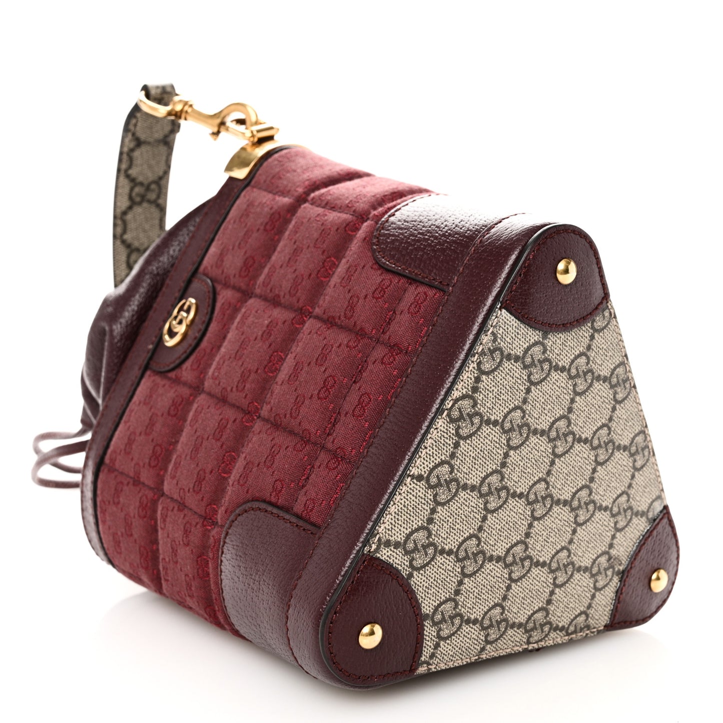 GG Supreme Canvas Mini Crossbody Bag  Beige Ebony Burgundy