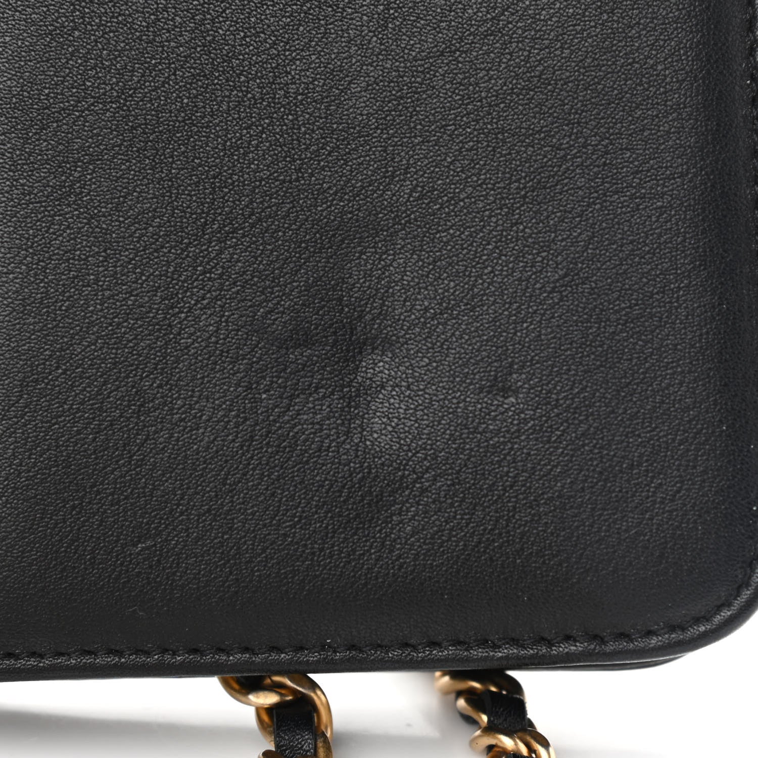 Chanel Calfskin Quilted Chain Around Boy Wallet On Chain WOC Black 10 of 11