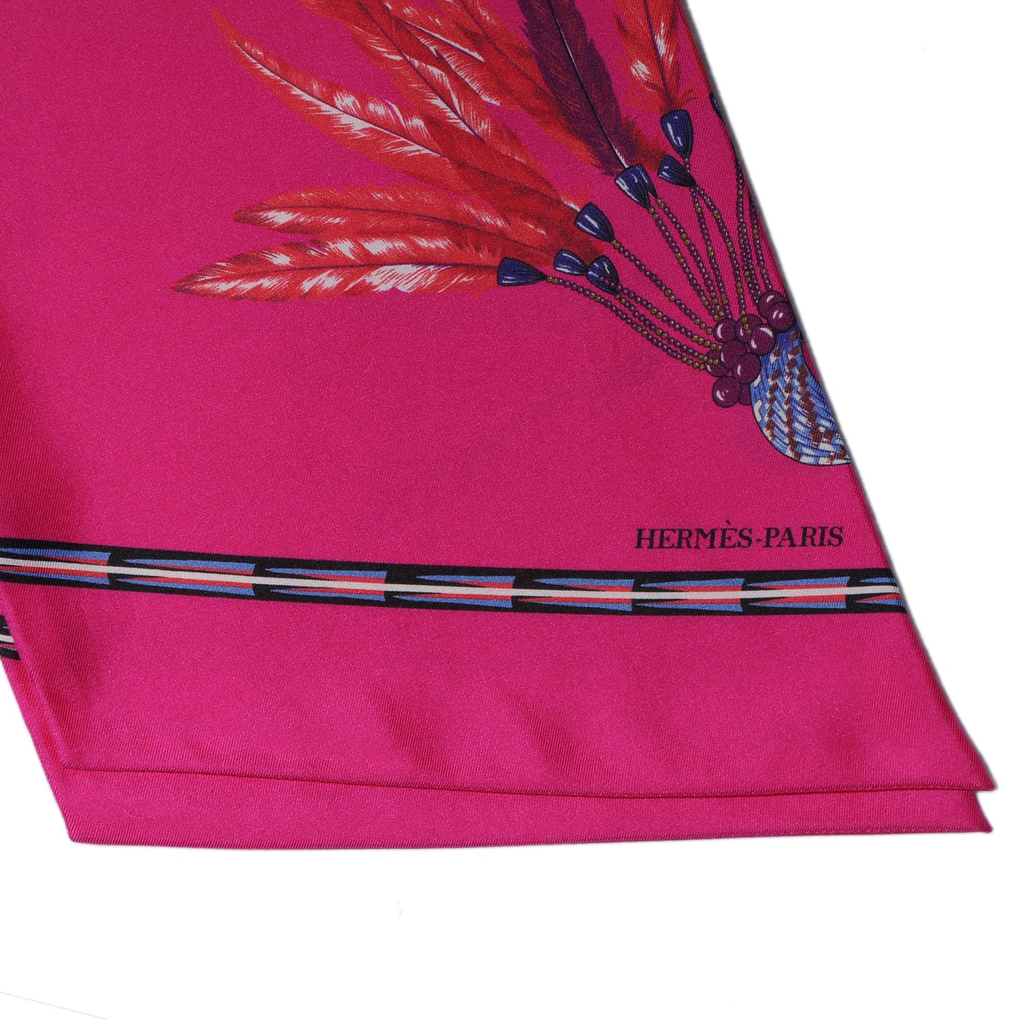 Silk Brazil Maxi Twilly Fuchsia