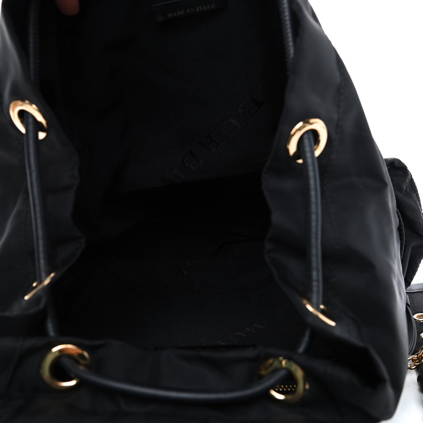 Nylon Medium Rucksack Backpack Black
