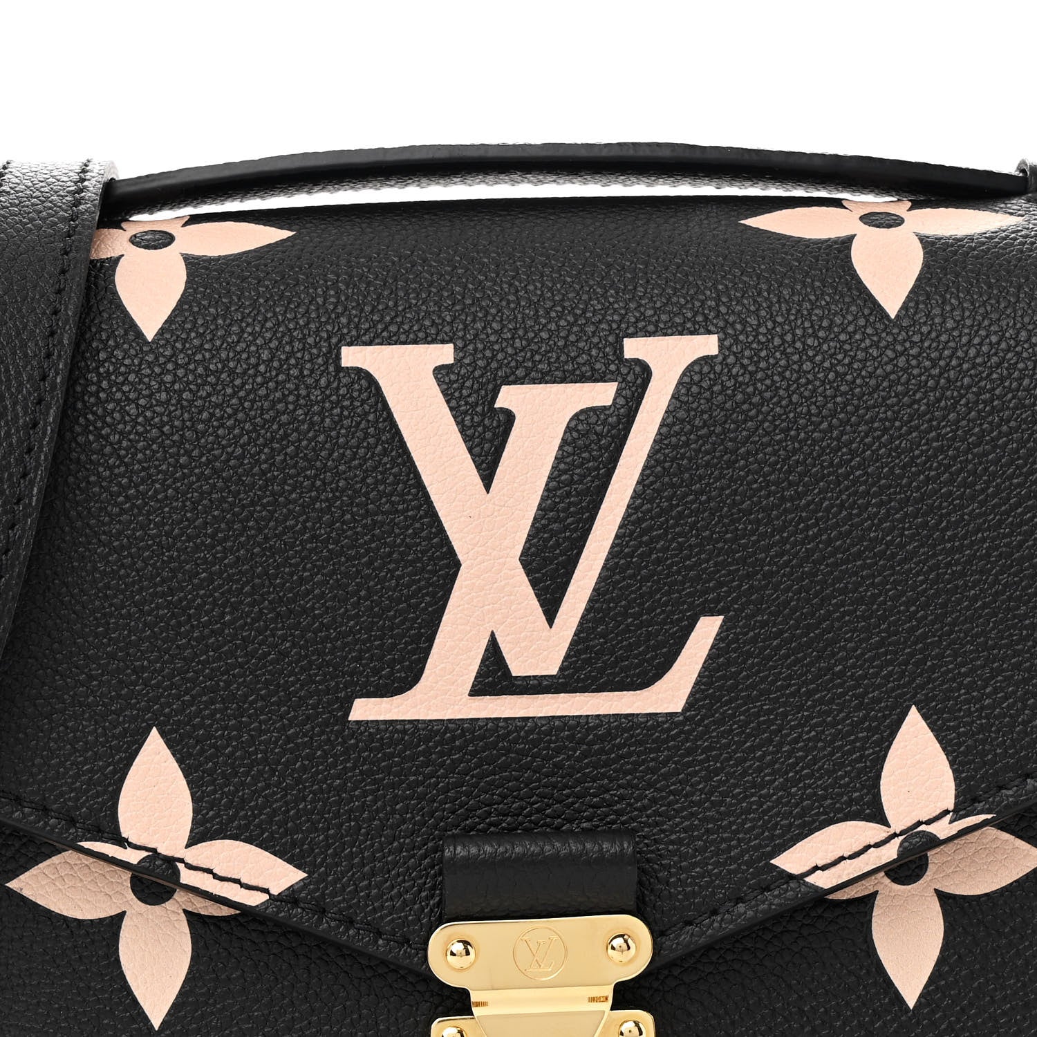 Louis Vuitton Empreinte Monogram Giant Pochette Metis Black Beige 8 of 10