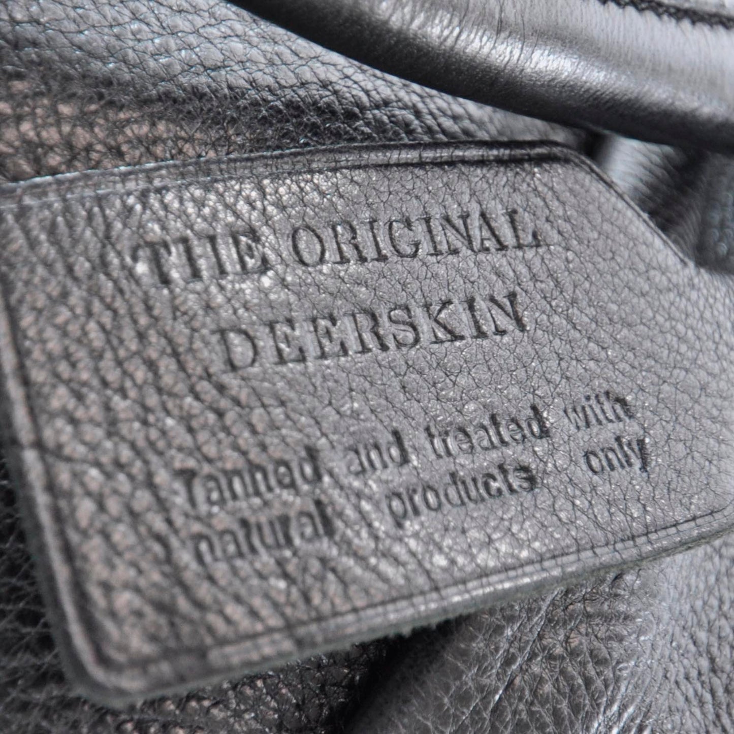 Cervo Deerskin Shoulder Bag Black
