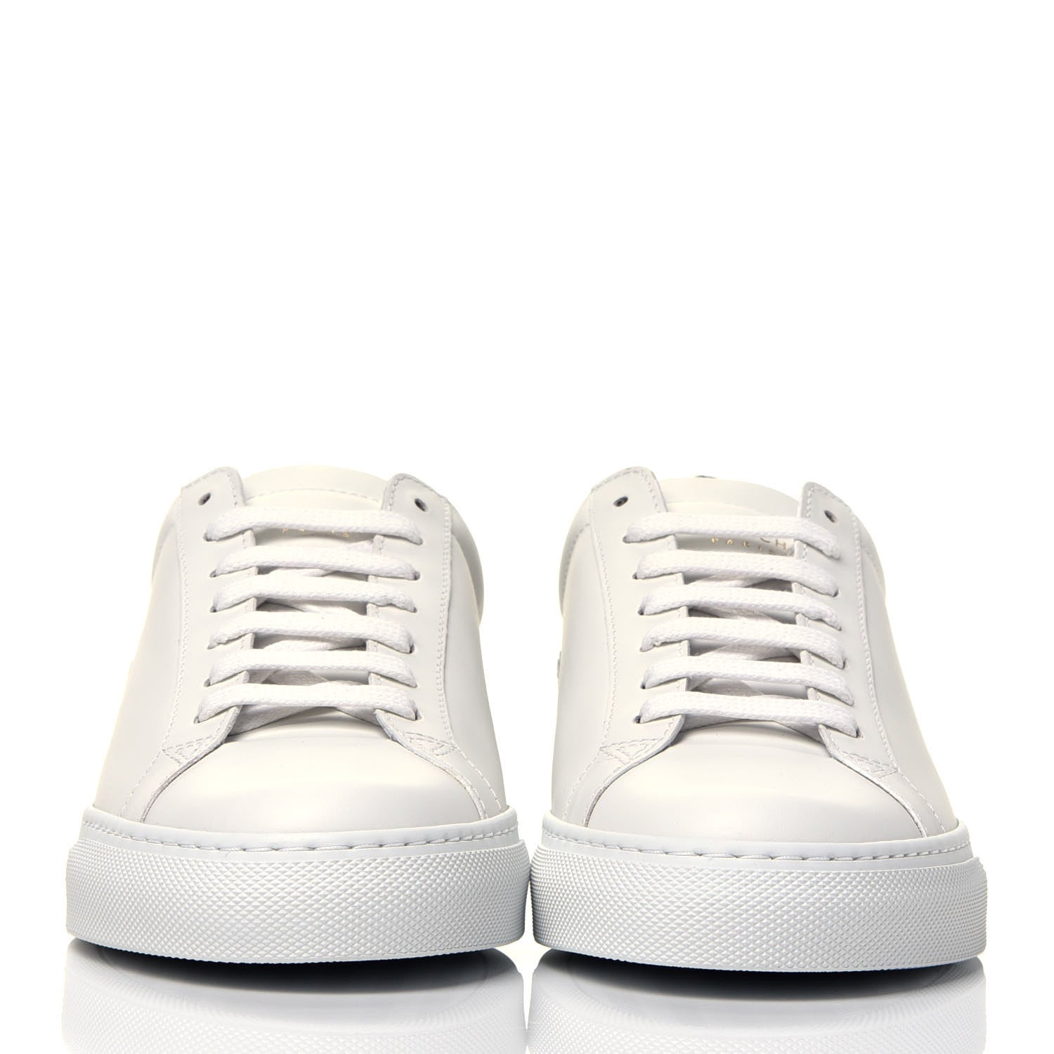 Givenchy Calfskin Reverse Logo Womens Urban Street Sneakers 37 White Silver 2 of 10