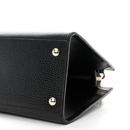 Gucci Dollar Calfskin Medium Soho Top Handle Satchel Black 10 of 11