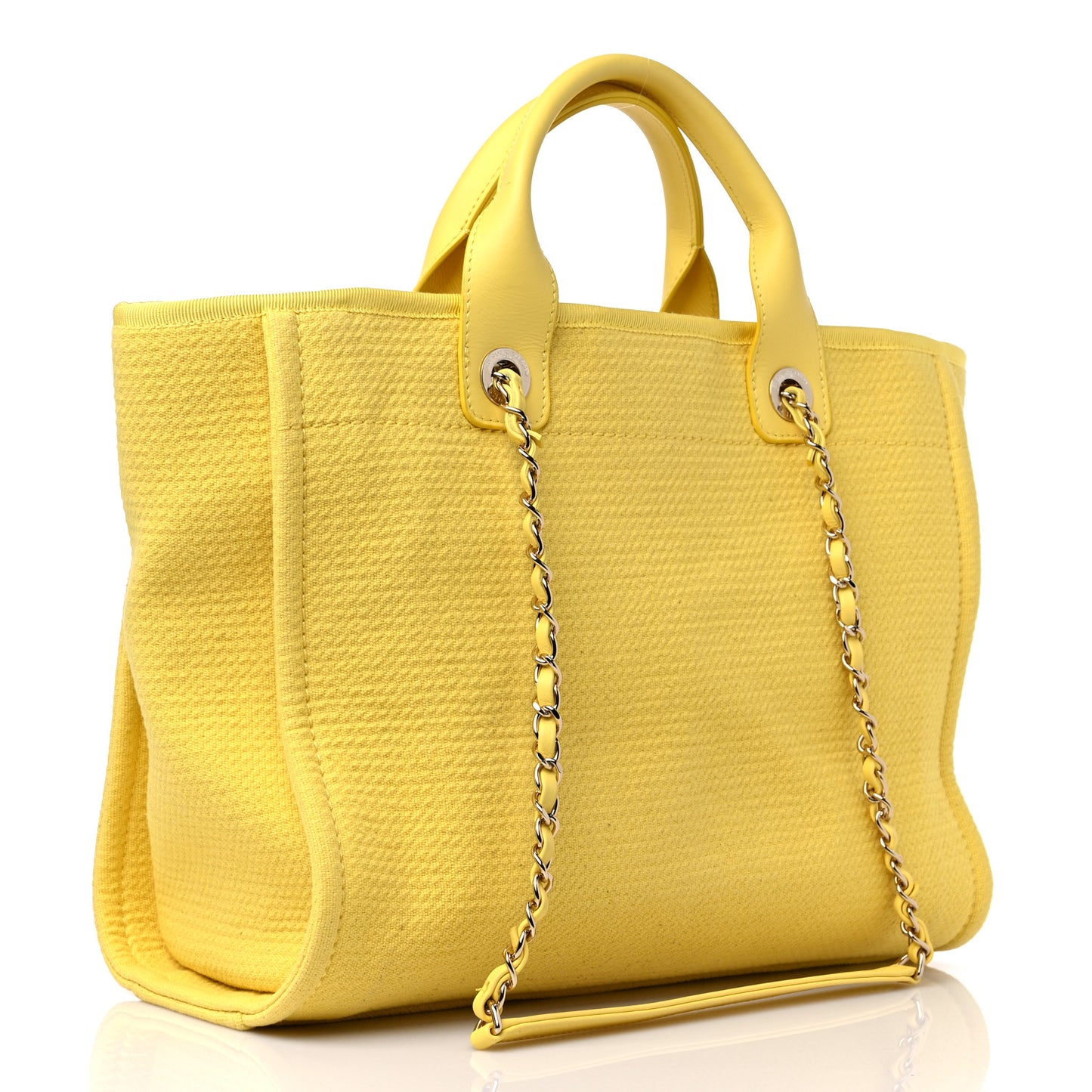 Mixed Fibers Small Deauville Tote Yellow