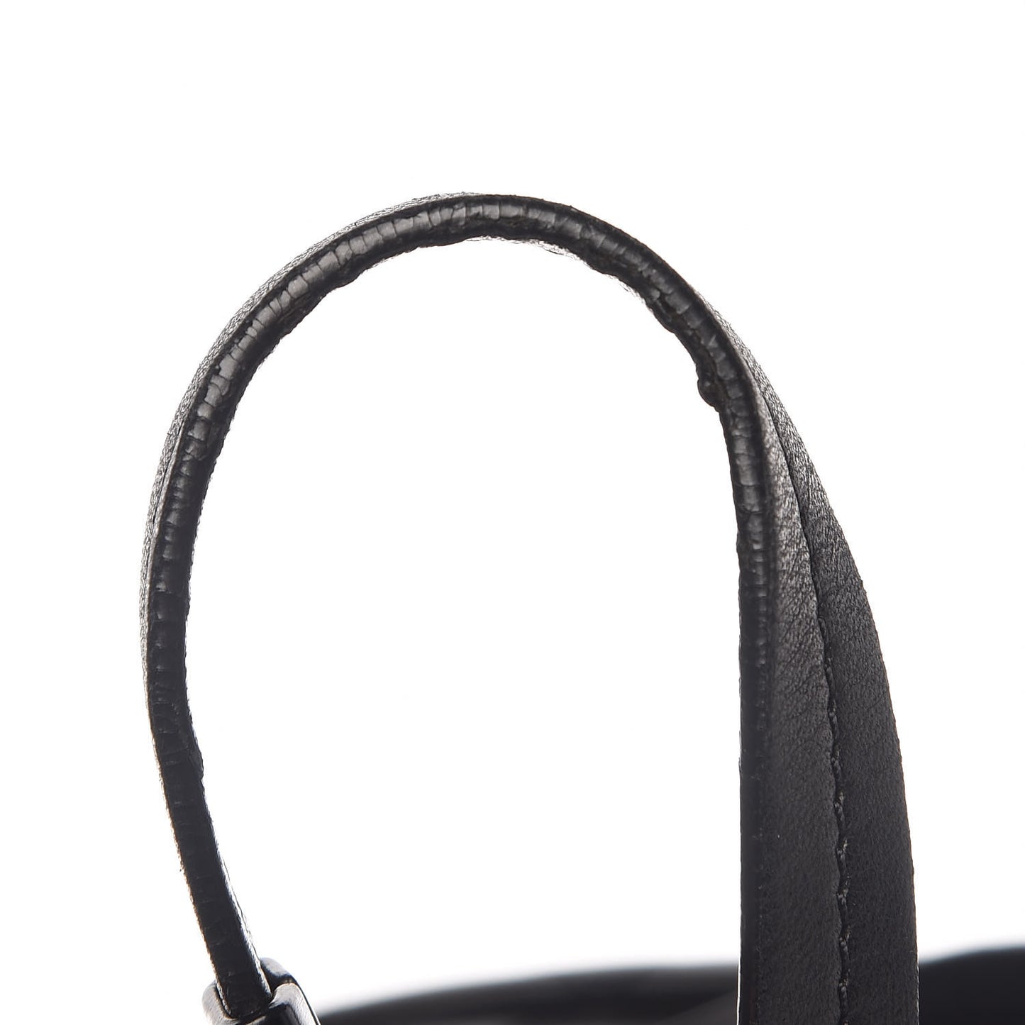Lambskin Quilted Sharpei Shopping Tote Black