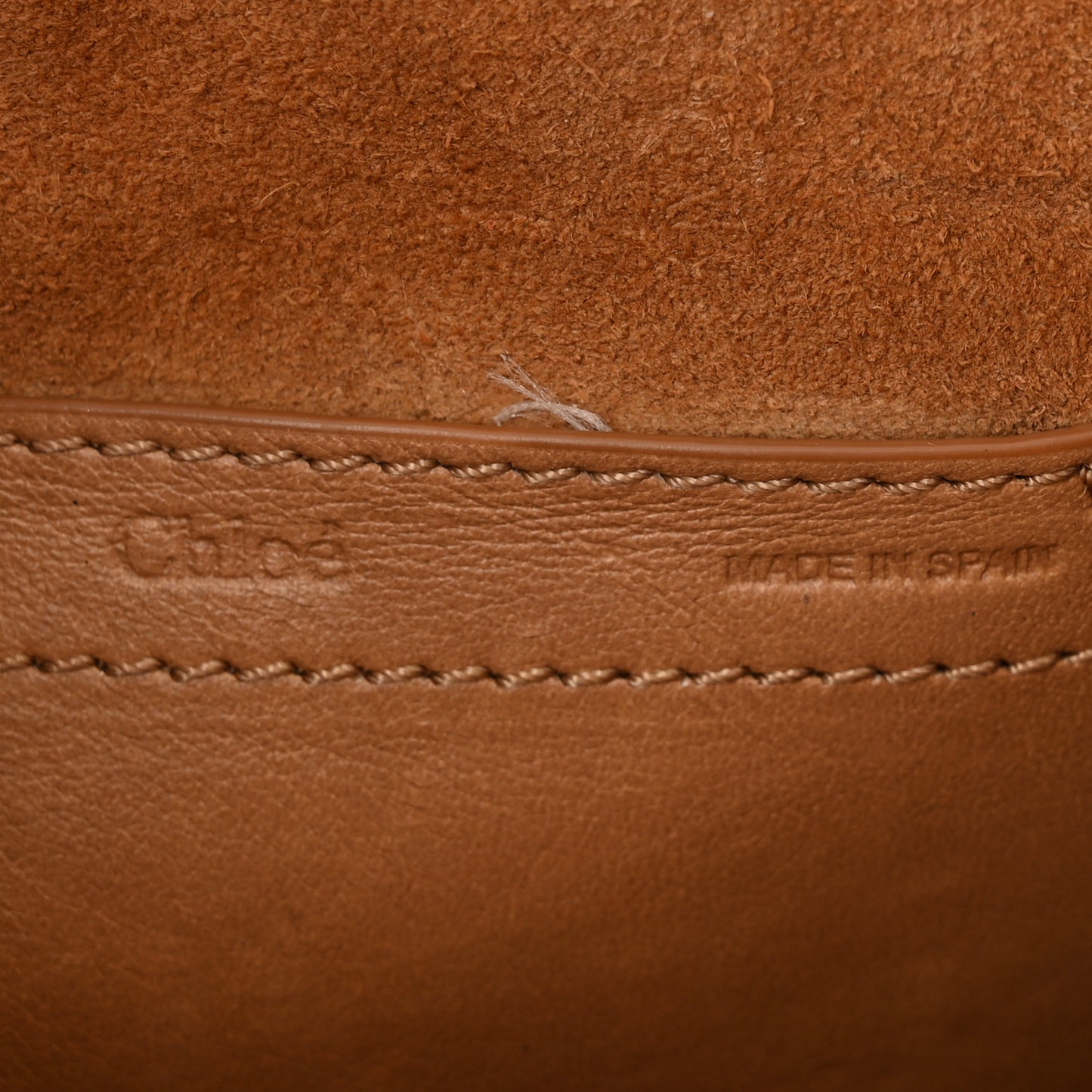 Calfskin Whipstitch Mini Marcie Round Crossbody Bag Light Tan