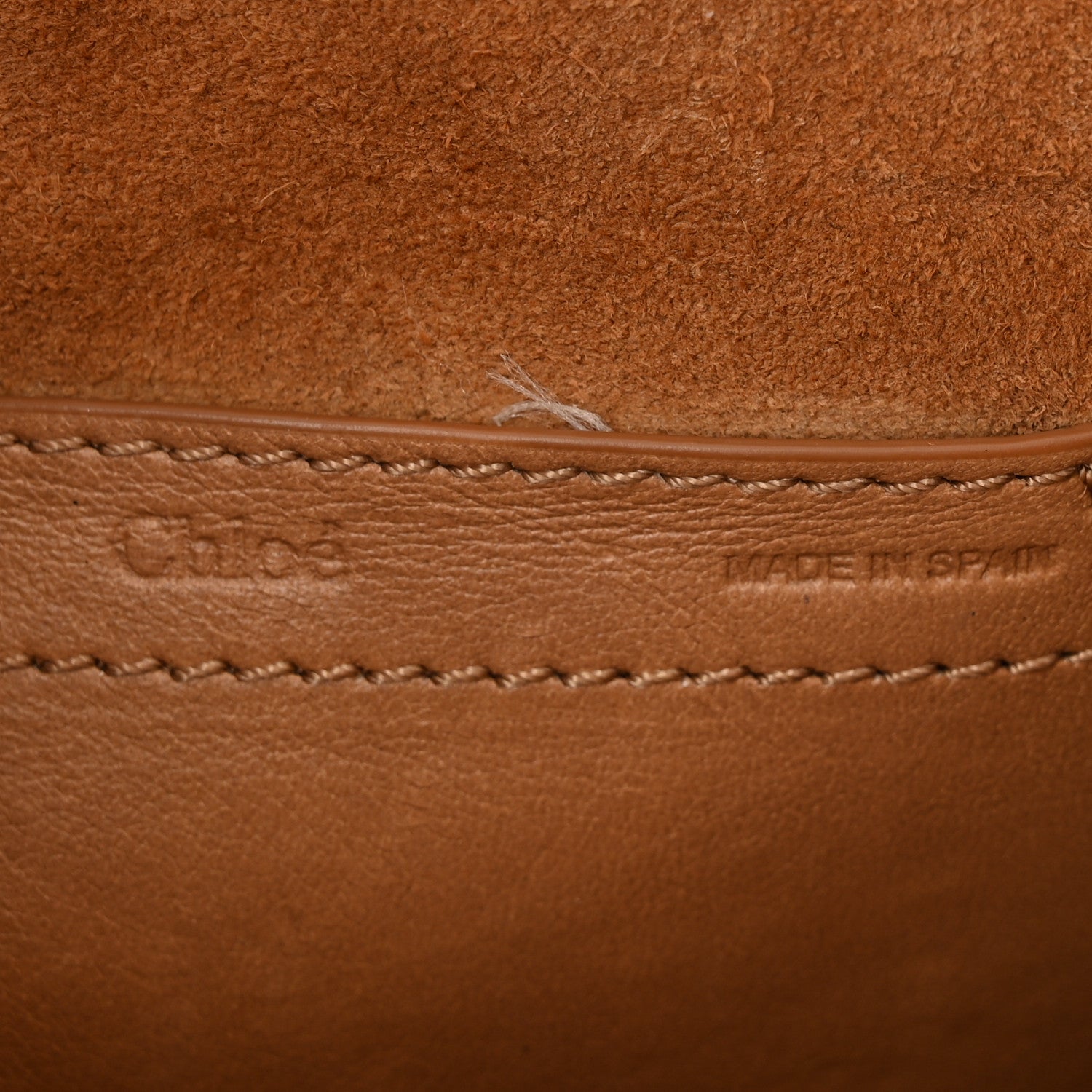 Chloe Calfskin Whipstitch Mini Marcie Round Crossbody Bag Light Tan 11 of 11