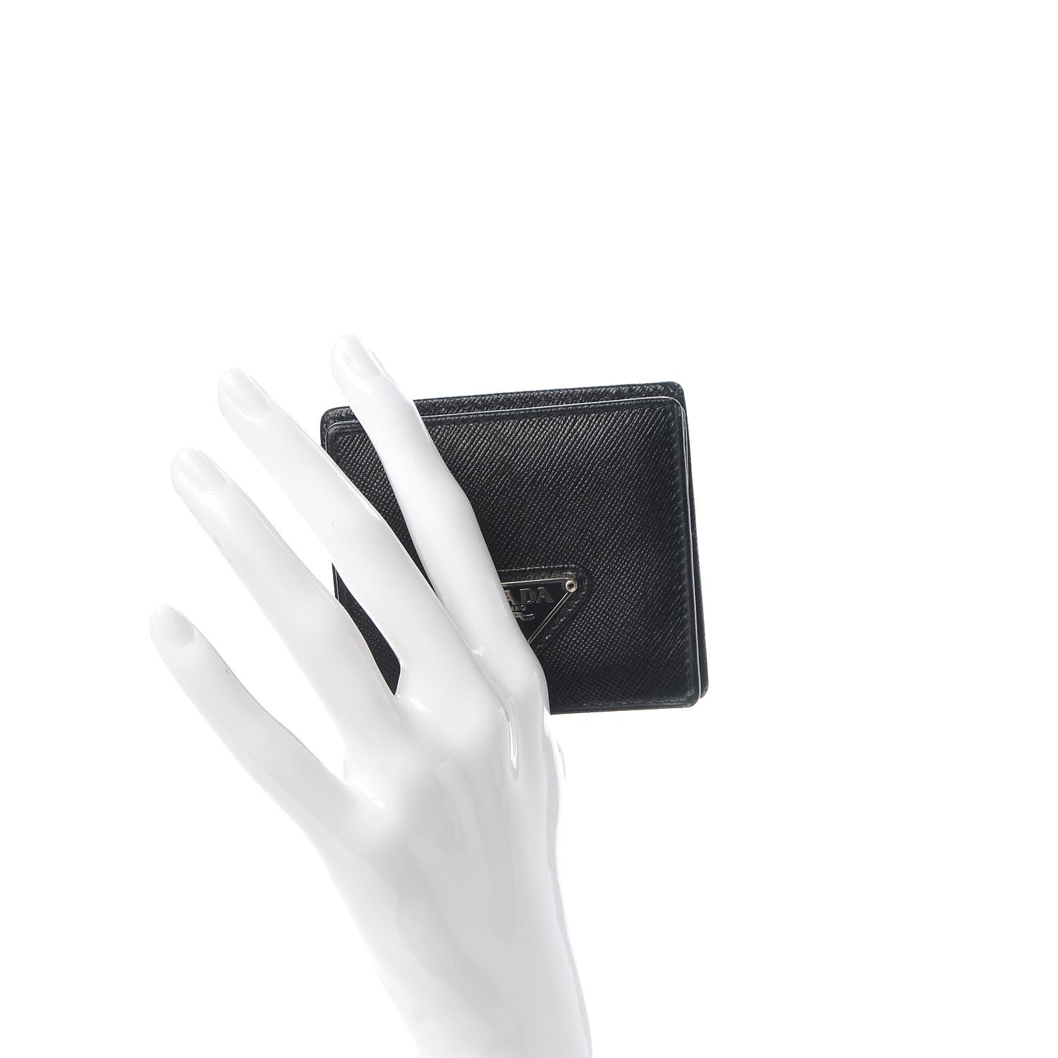 Prada Saffiano Coin Purse Nero Black 2 of 9