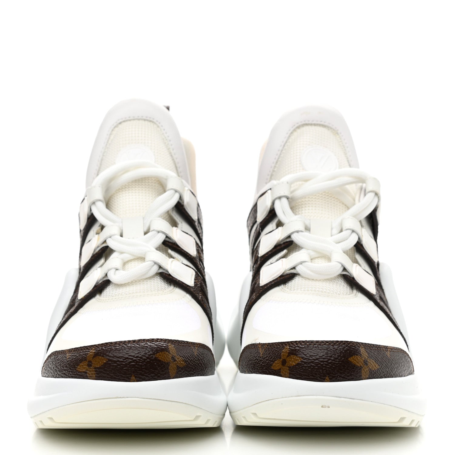 Louis Vuitton Patent Monogram LV Archlight Sneakers 37.5 White 2 of 12