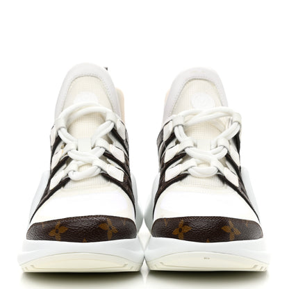 Louis Vuitton Patent Monogram LV Archlight Sneakers 37.5 White 2 of 12