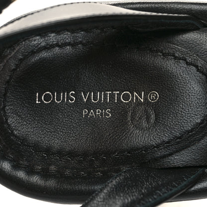 Louis Vuitton Calfskin Signature Ankle Strap Sandals 38.5 Black 7 of 7