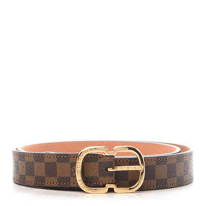 Louis Vuitton Damier Ebene Mini 25mm Belt 80 32 1 of 8