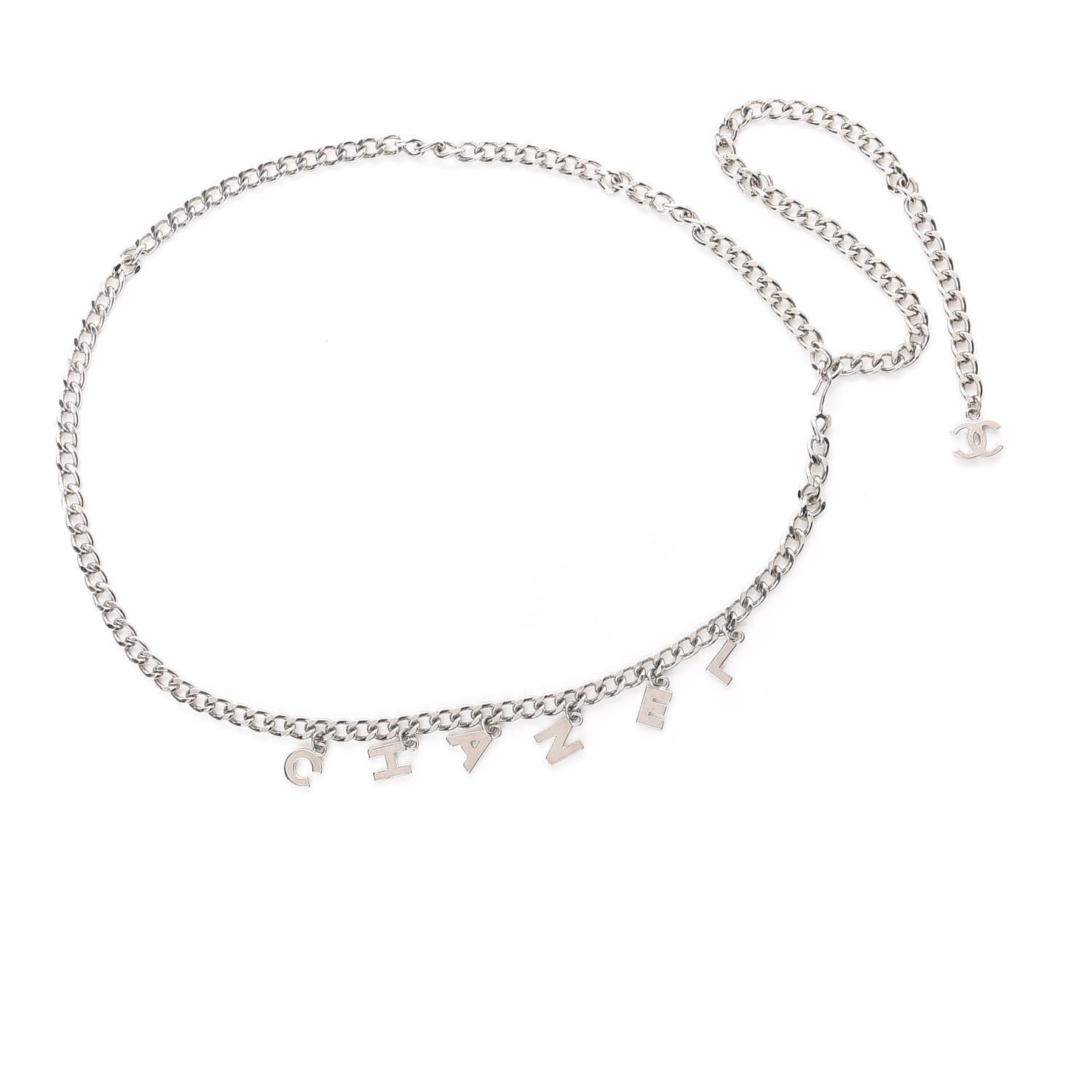 CC Chain Logo Belt Silver