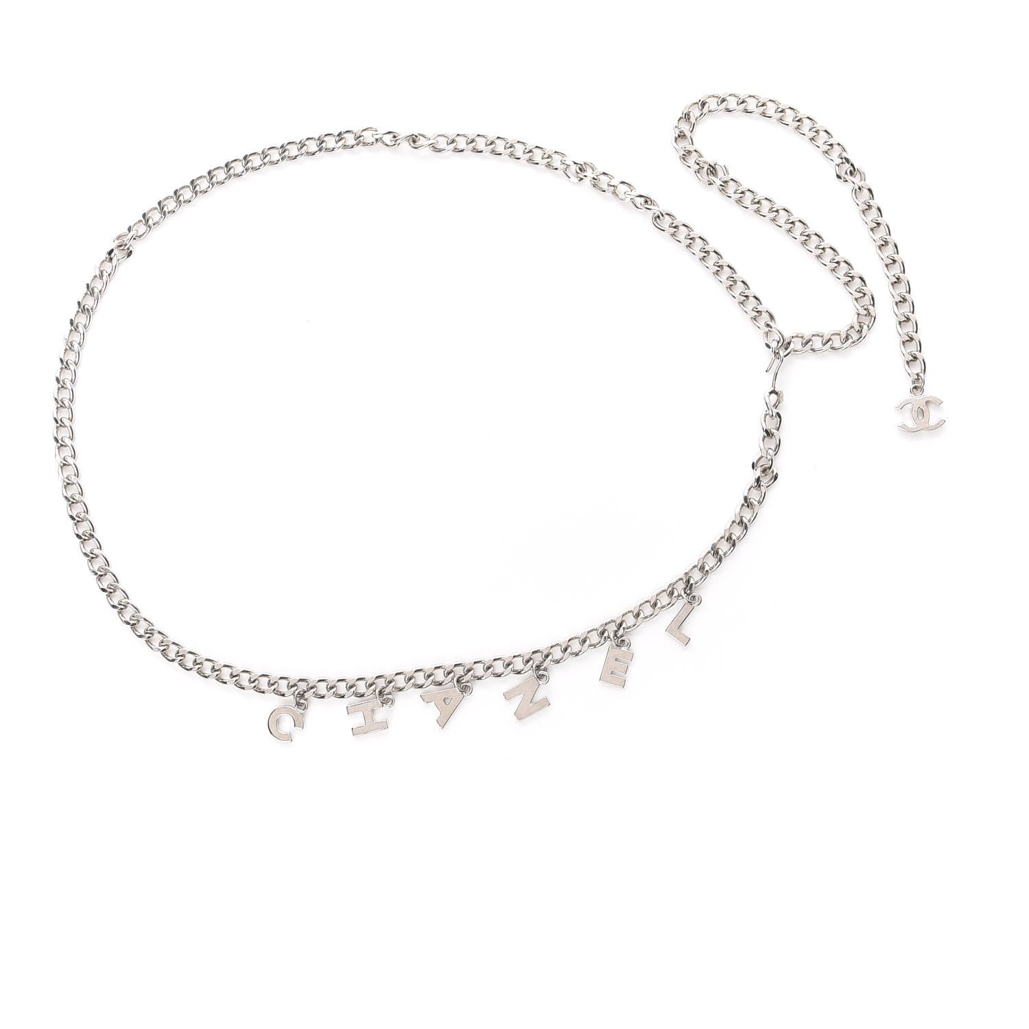 Chanel CC Chain Logo Belt Silver 1 of 2