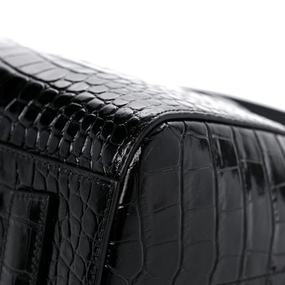 Givenchy Calfskin Crocodile Embossed Small Antigona Black 9 of 12