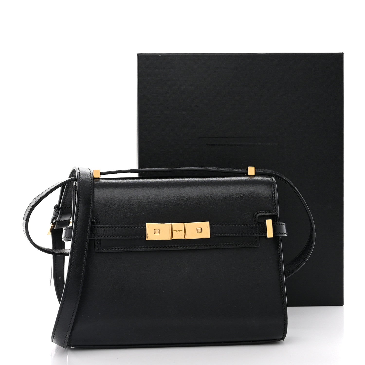 Saint Laurent Smooth Calfskin Mini Manhattan Shoulder Bag Black 12 of 12