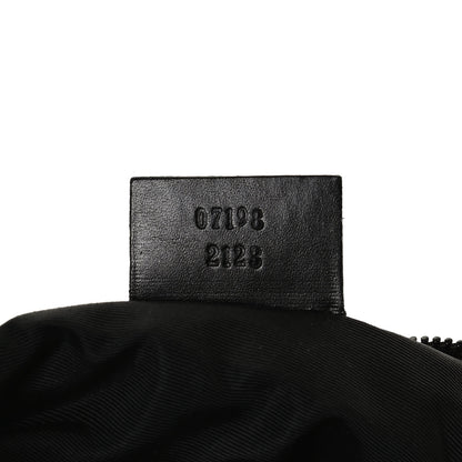Gucci Denim Monogram Boat Pochette Black 7 of 11