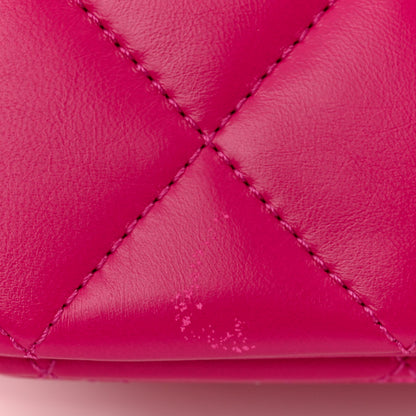 Chanel Lambskin Quilted On And On Small Chain Flap Fuchsia 11 of 12
