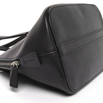 The Row Polished Saddle Calfskin Medium Devon Bag Black 14 of 17