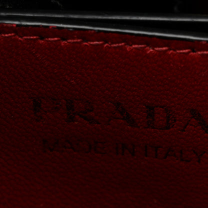 Prada Saffiano Cuir Small Panier Bucket Bag Black Fuoco 6 of 10