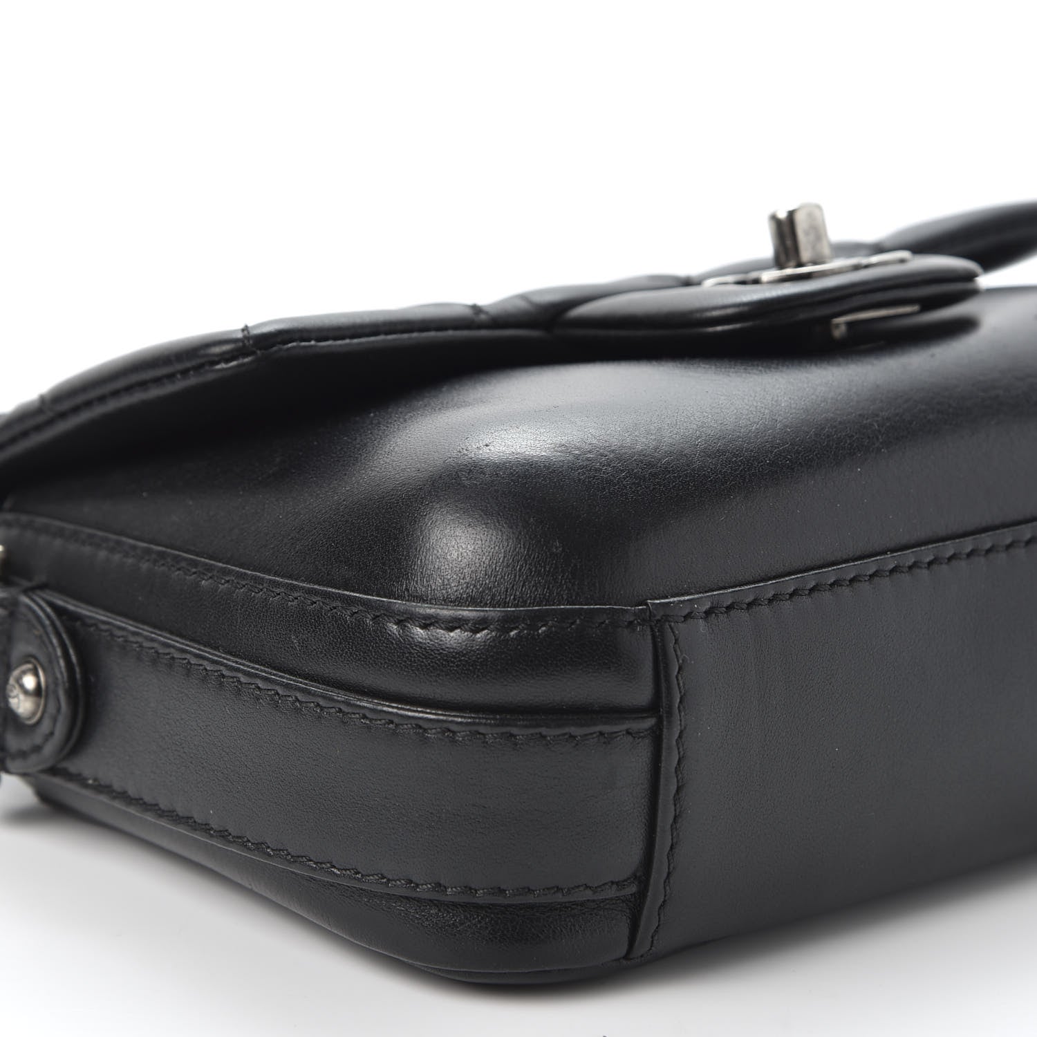 Chanel Calfskin Quilted Small Rock My Shoulder Flap Black 5 of 10