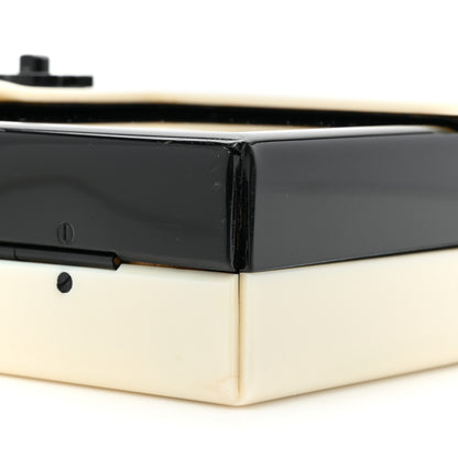 Chanel Acrylic Single Flap Black White 8 of 14