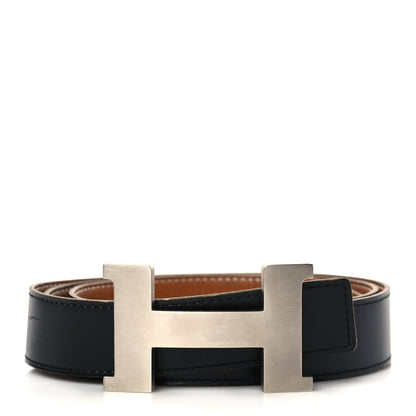 Hermes Box Togo 32mm Constance H Belt 105 Black Gold 1 of 7