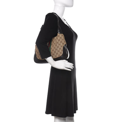 Gucci Monogram Web Jackie O Hobo Dark Brown 2 of 11
