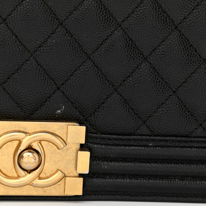 Chanel Caviar Quilted New Medium Boy Flap Black 13 of 14