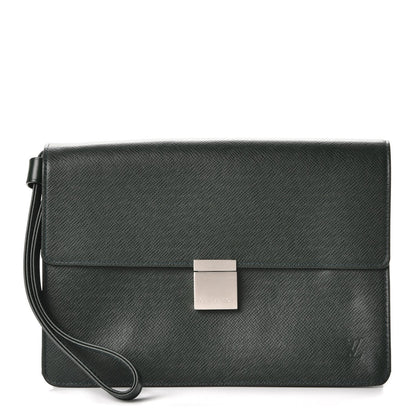 Louis Vuitton Taiga Selenga Pochette Epicea 1 of 7