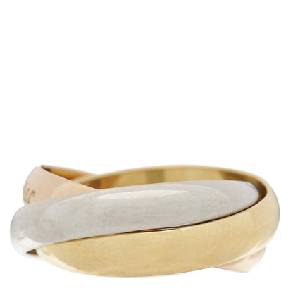 Cartier 18K Pink Yellow White Gold Classic Les Must De Cartier Trinity Ring 50 5.25 5 of 8
