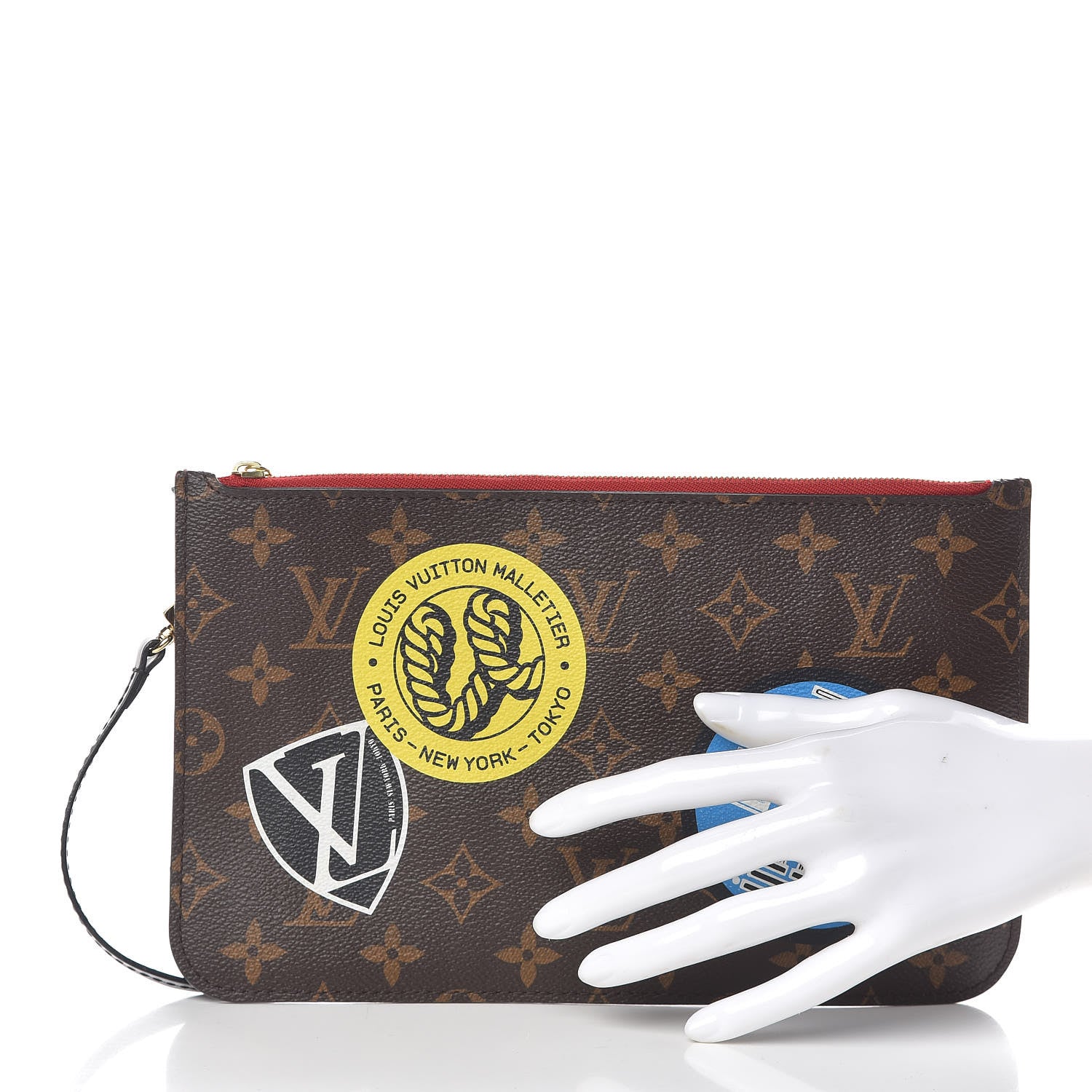 Louis Vuitton Monogram World Tour Neverfull MM GM Pochette 2 of 10