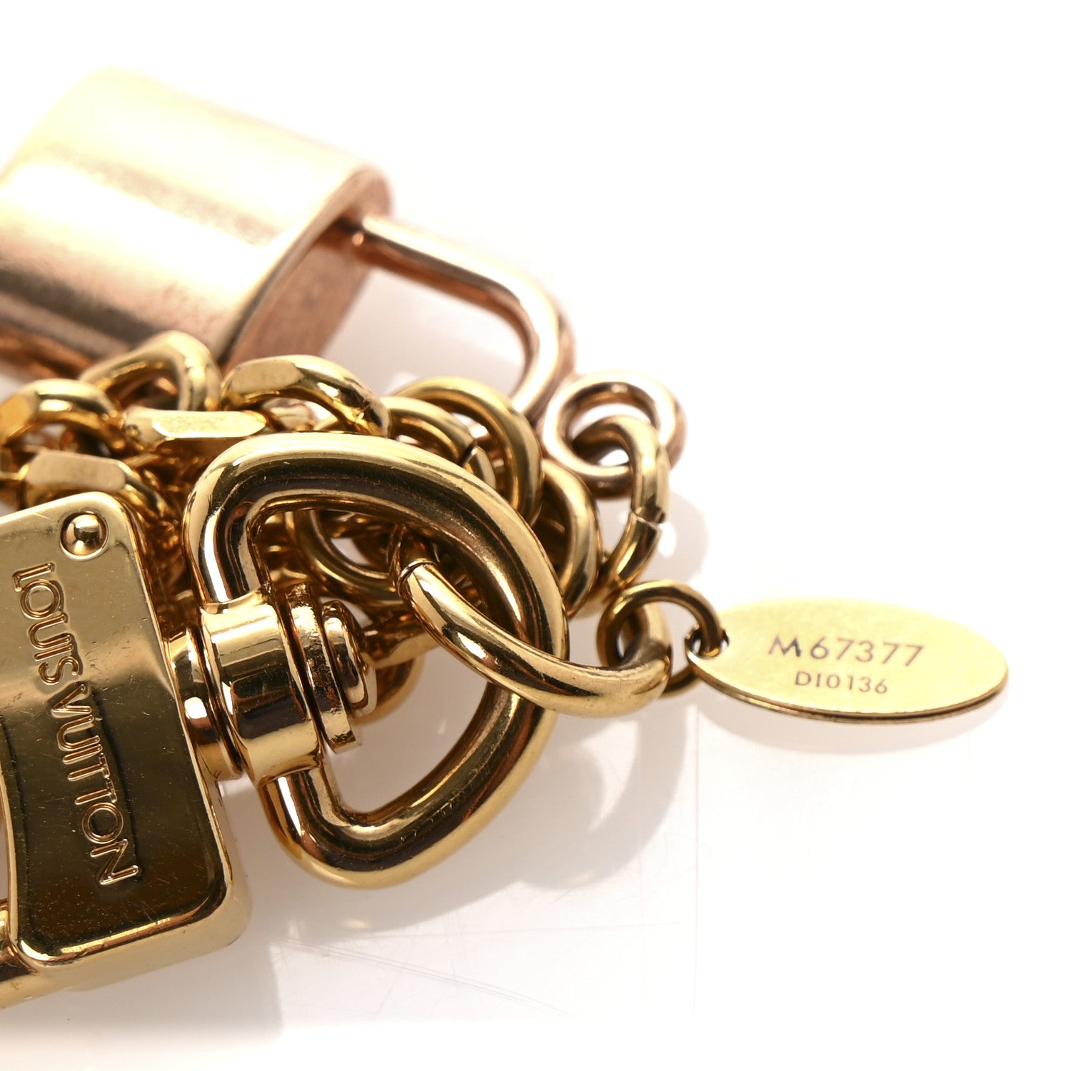 Louis Vuitton Metal Kaleido V Bag Chain Charm Gold 3 of 4
