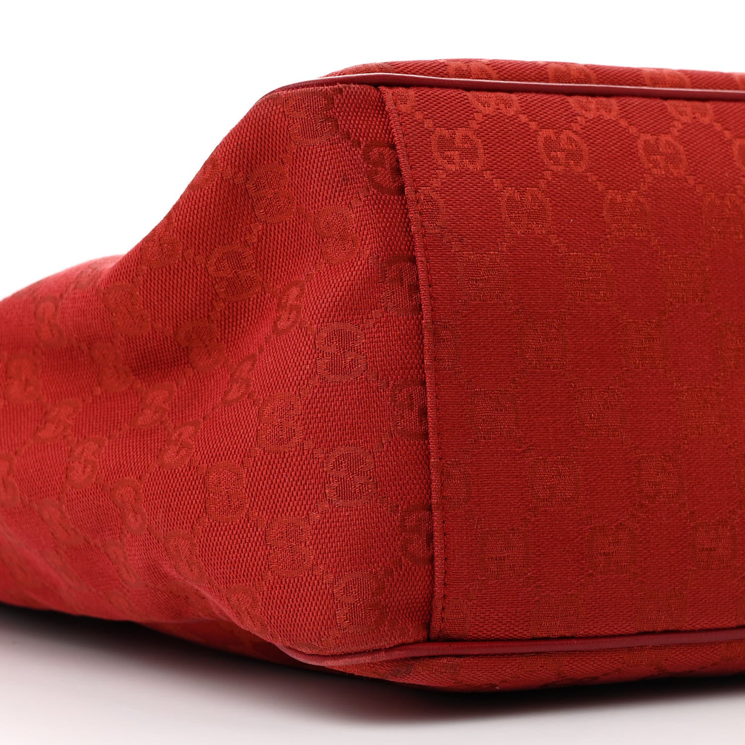 Gucci Monogram Large Positano Tote Red 9 of 10