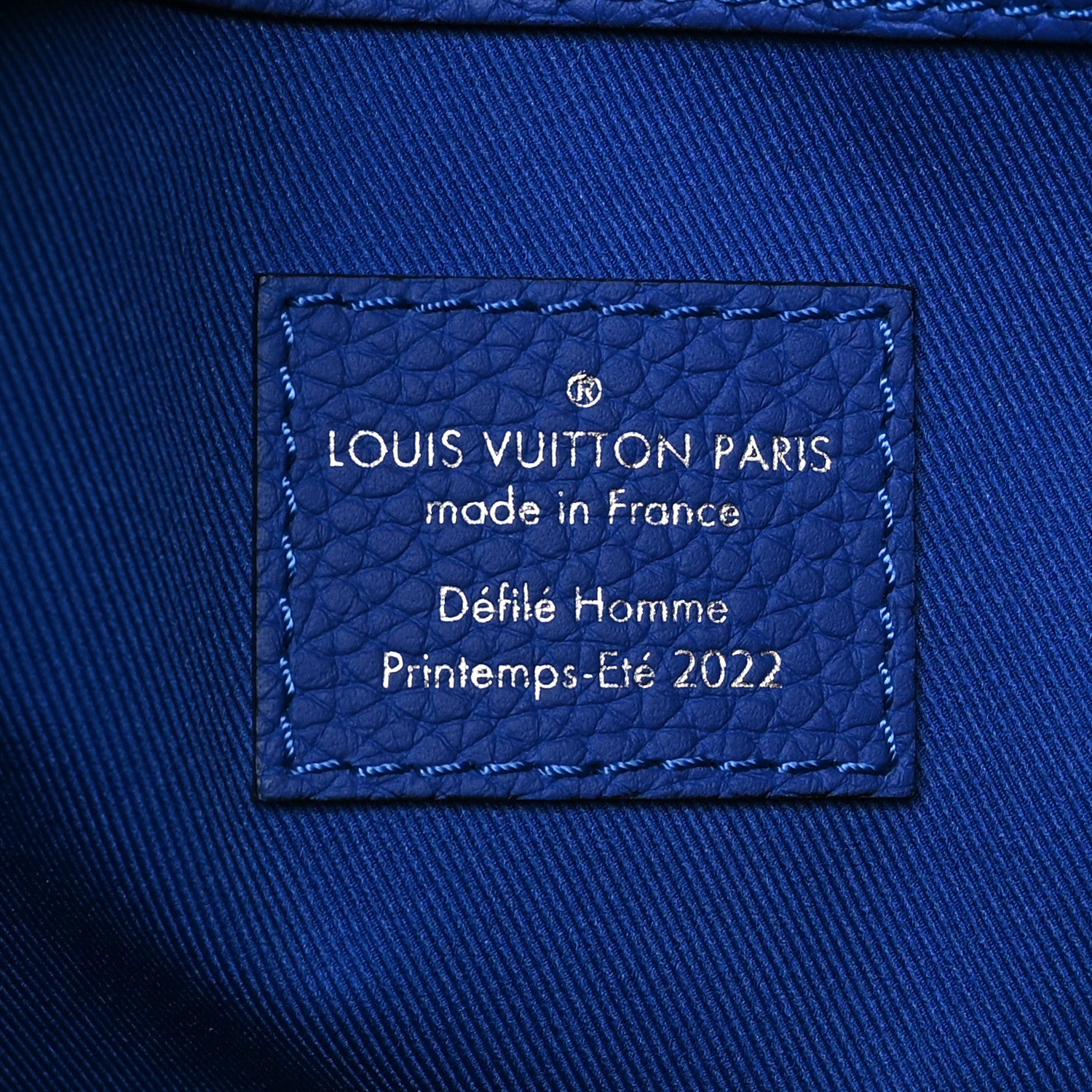 Louis Vuitton Taurillon Illusion Keepall Bandouliere 50 Bleu Vert 5 of 9