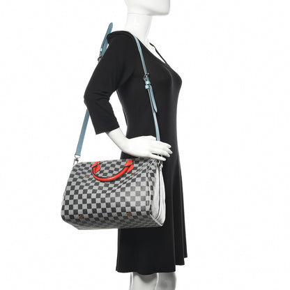 Louis Vuitton Damier Speedy Bandouliere 30 Black White 2 of 9