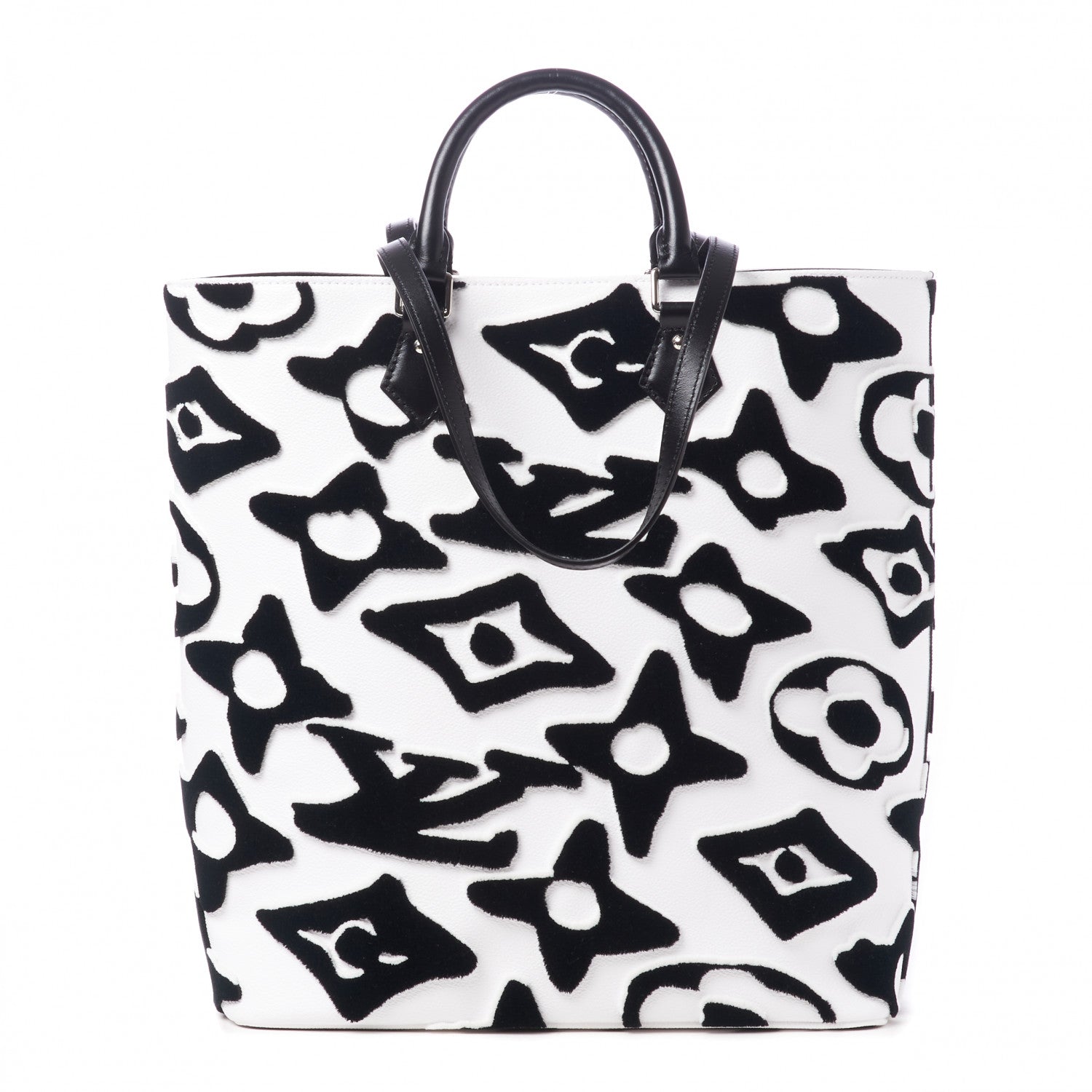 Louis Vuitton X UF Tufted Monogram Tufted Cabas White Black 1 of 8