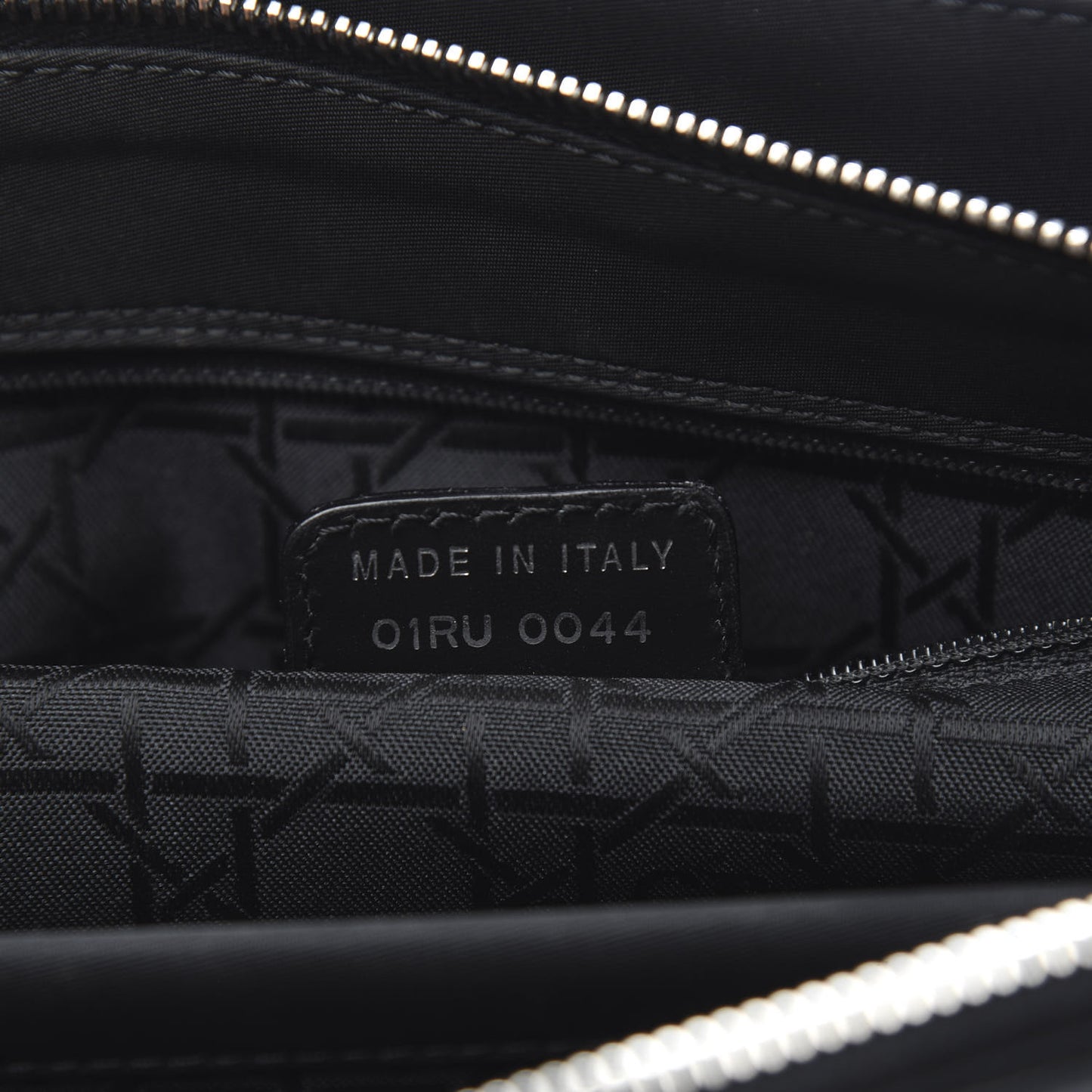 Nylon Cannage Stitched East West Lady Dior Black