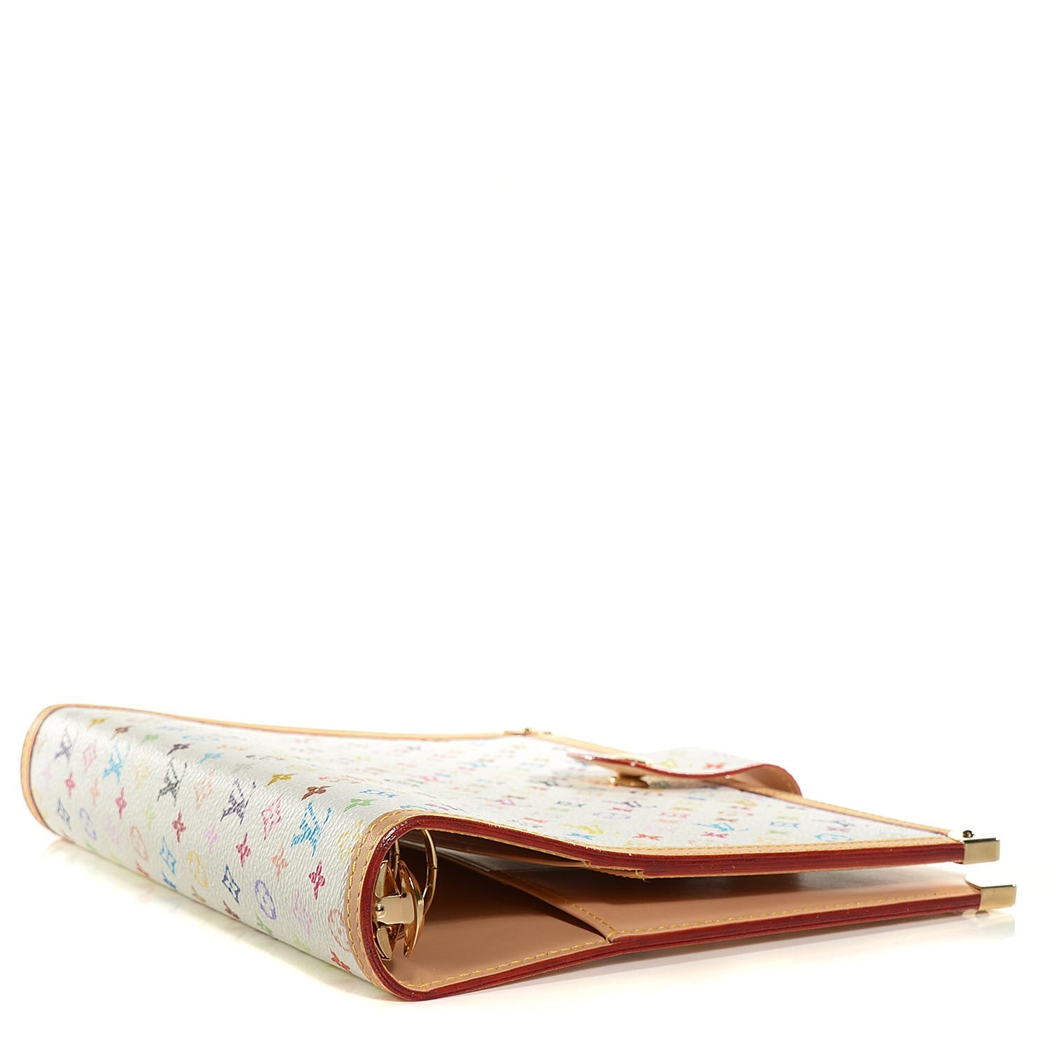 Louis Vuitton Monogram Multicolor Large Ring Agenda Cover White 4 of 7