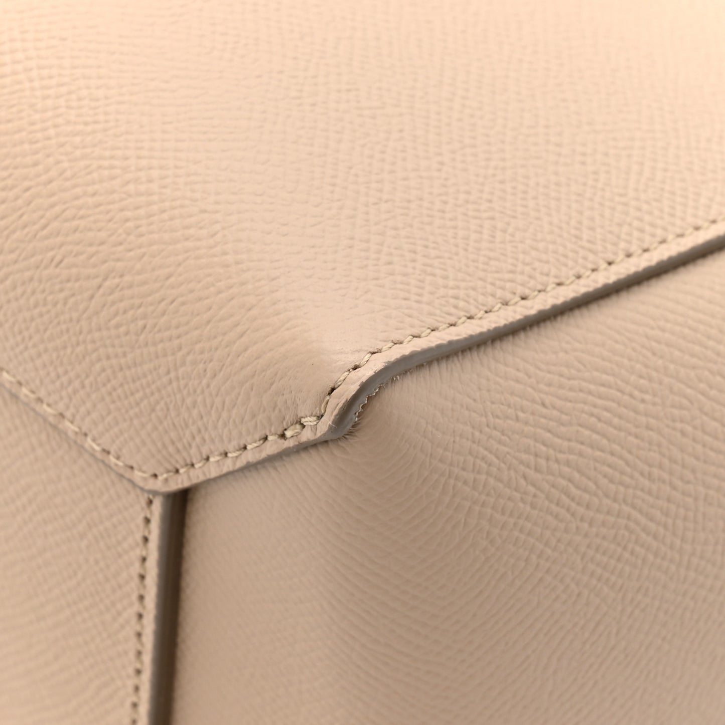Grained Calfskin Micro Belt Bag Light Taupe