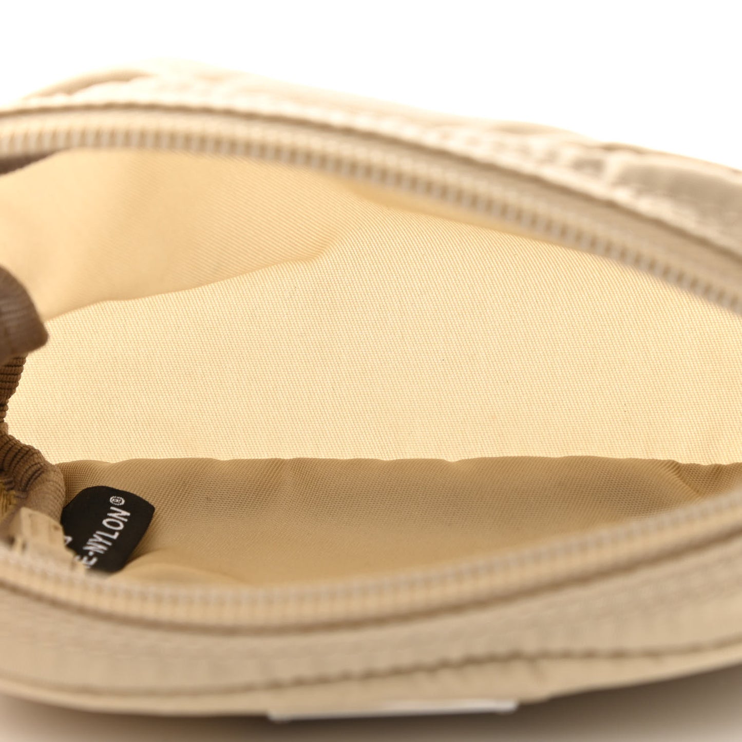 Tessuto Nylon Vela Cosmetic Pouch Cammeo