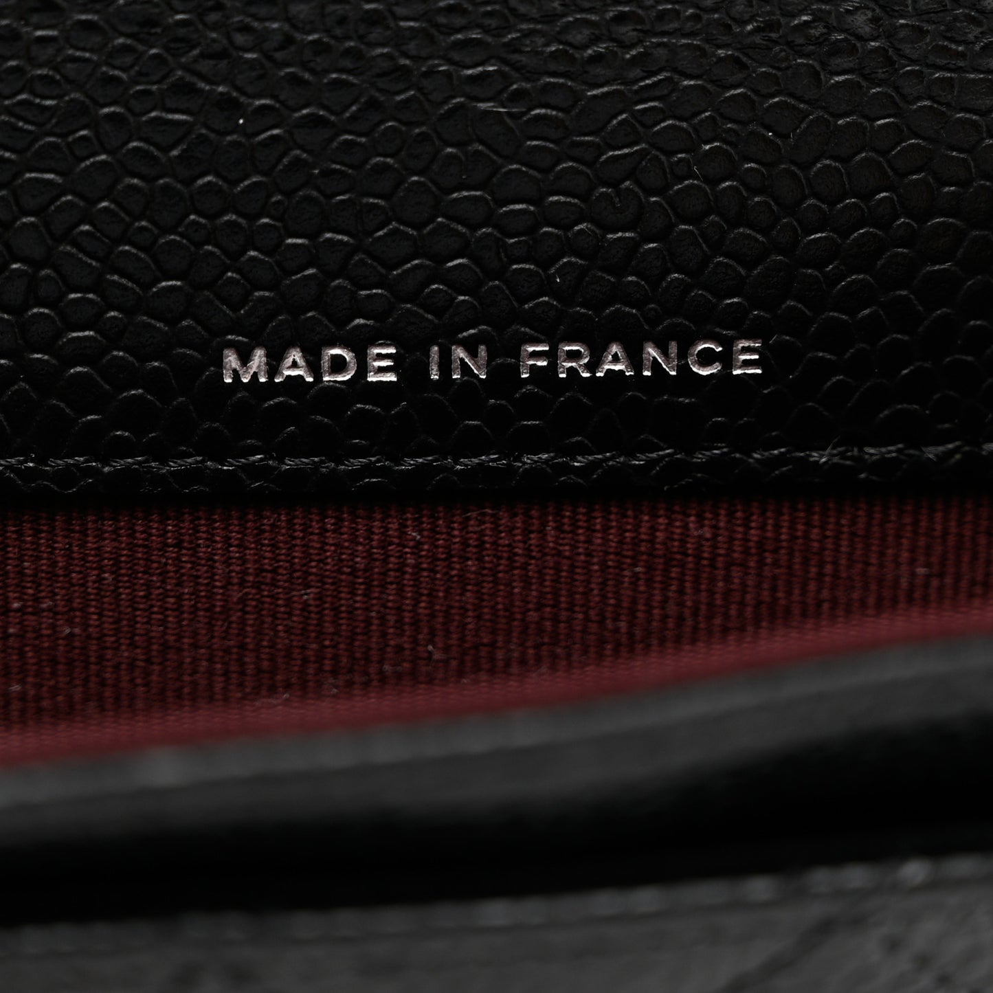 Caviar Quilted Flap Card Holder Wallet Black