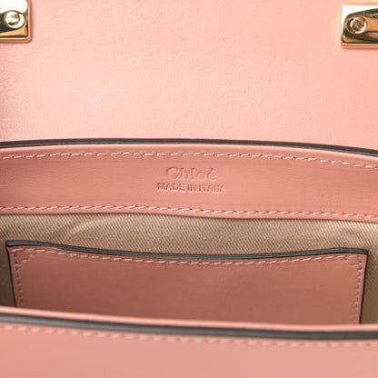 Chloe Shiny Calfskin Goatskin Mini C Double Carry Fallow Pink 6 of 12